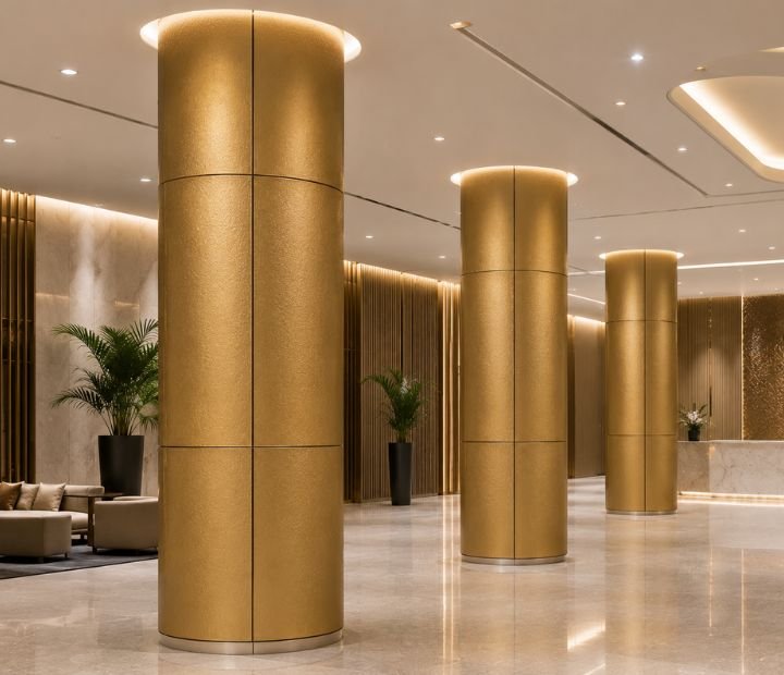 Column stainless steel sheet application