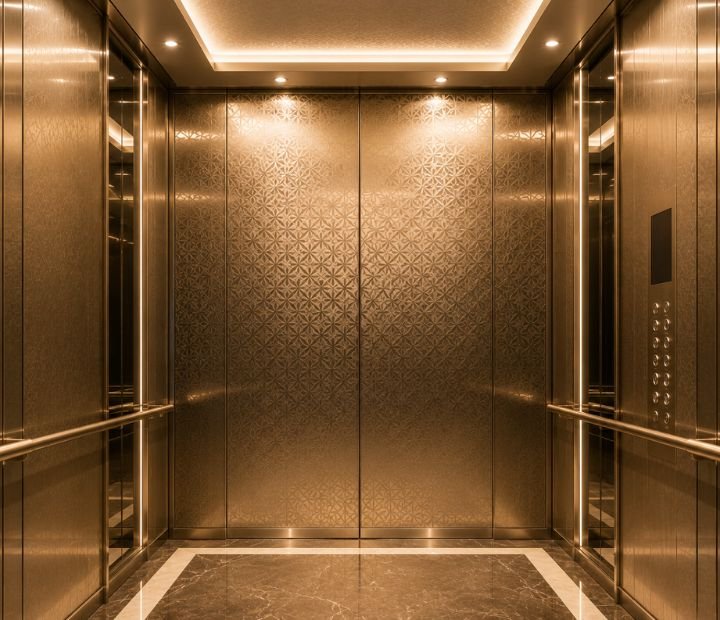Elevator stainless steel sheet application