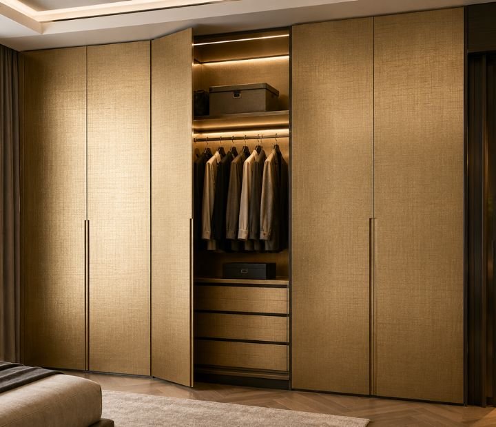 Wardrobe stainless steel sheet application