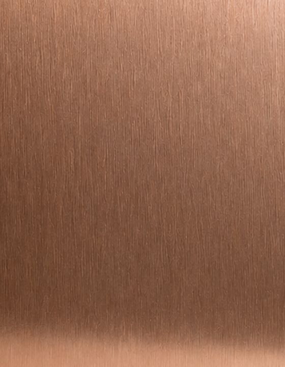 Bronze PVD coated stainless steel sheet