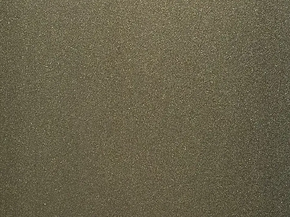Close-up of a antique brass bead blast stainless steel sheet