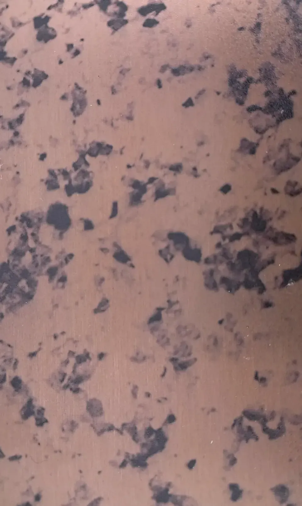 Antique Rose Gold Speckled special finish sample