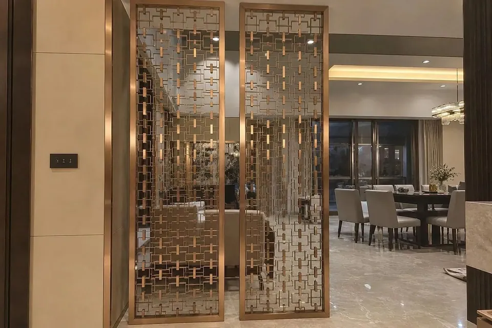 Backlit laser-cut screen