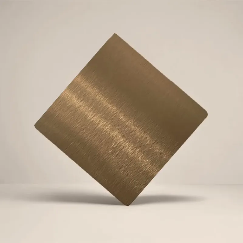 Bronze hairline stainless steel sheet
