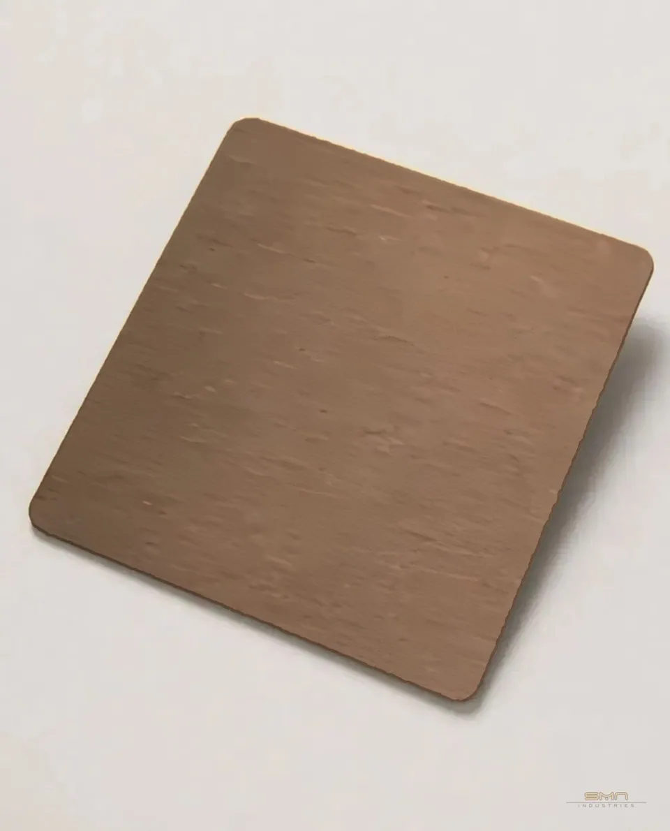 Bronze no.4 matte stainless steel sheet sample (SMN-BMT-01)