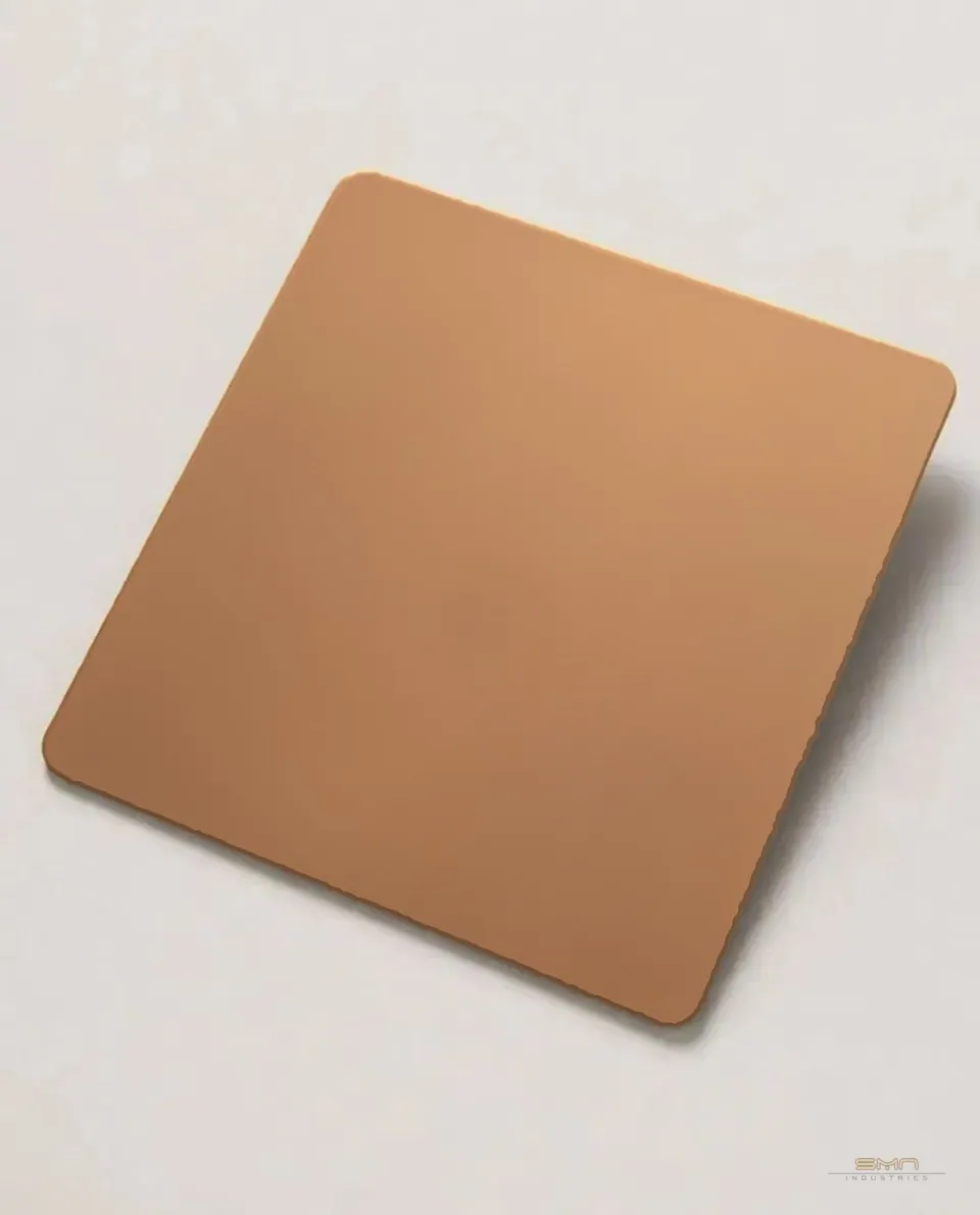 Bronze mirror stainless steel sheet sample (SMN-BM-01)