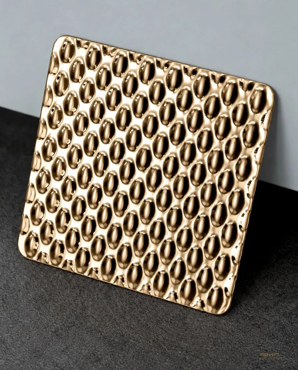 Champagne Gold Embossed sheet — SMN Industries