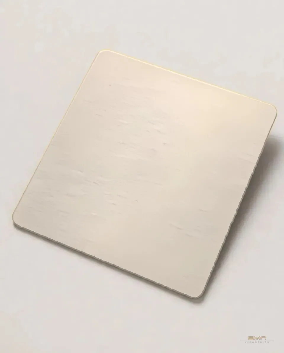 Champagne gold no.4 matte stainless steel sheet sample (SMN-CGMT-01)