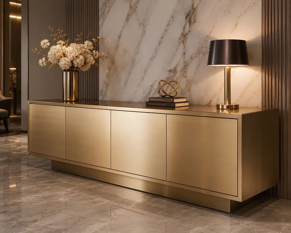 Furniture & Cabinetry with designer stainless steel sheets