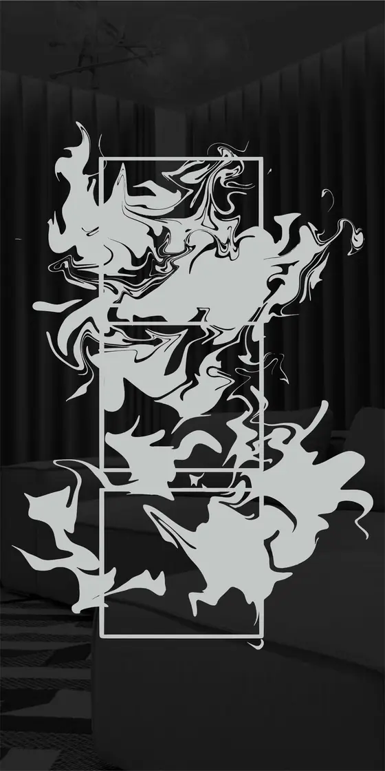 Etched design No. 420 in Black
