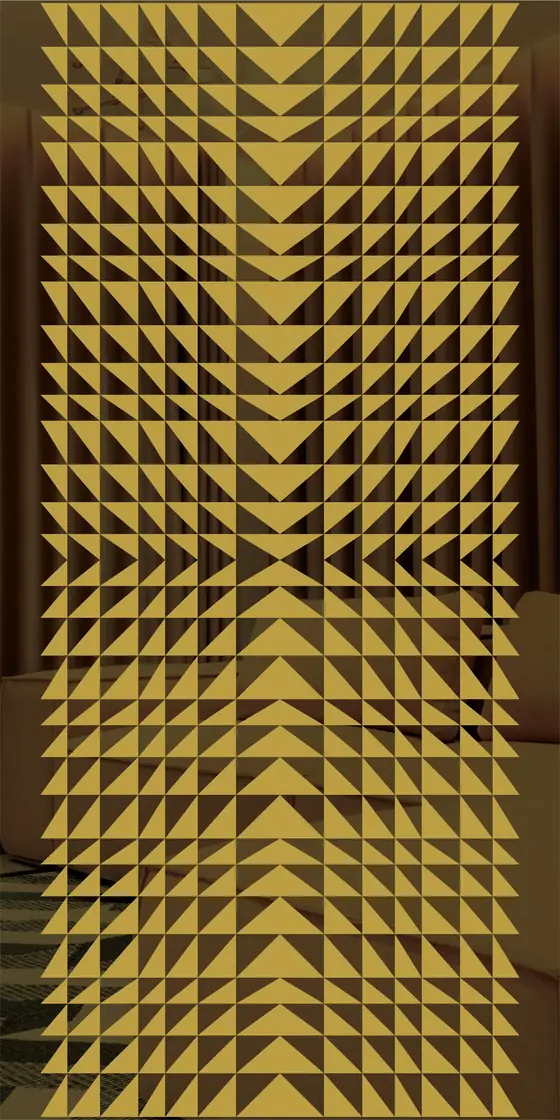 Etched design No. 421 in Gold