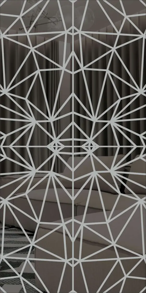 Etched design No. 422 in Silver