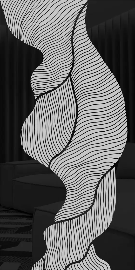 Etched design No. 425 in Black