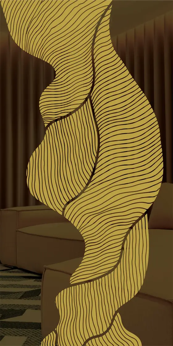 Etched design No. 425 in Gold