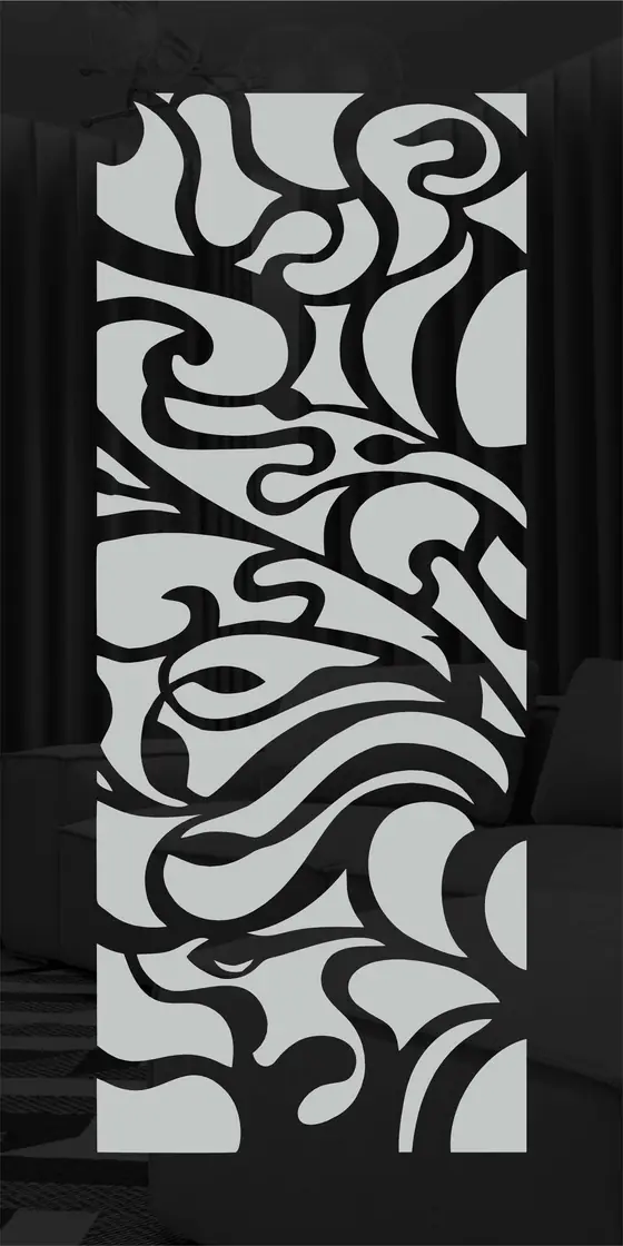 Etched design No. 426 in Black