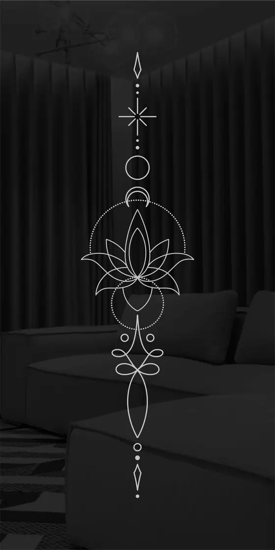 Etched design No. 427 in Black