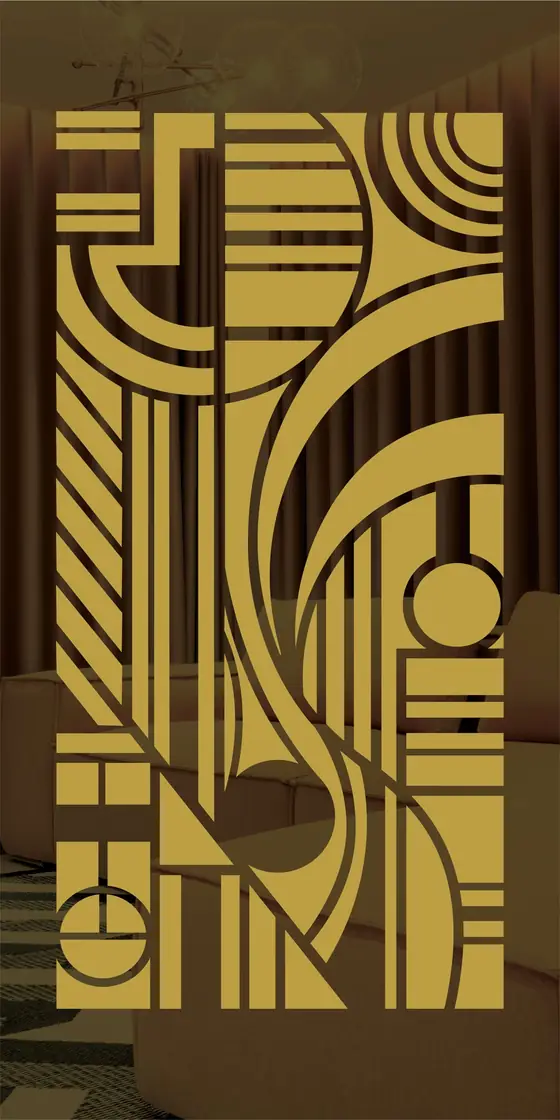 Etched design No. 429 in Gold