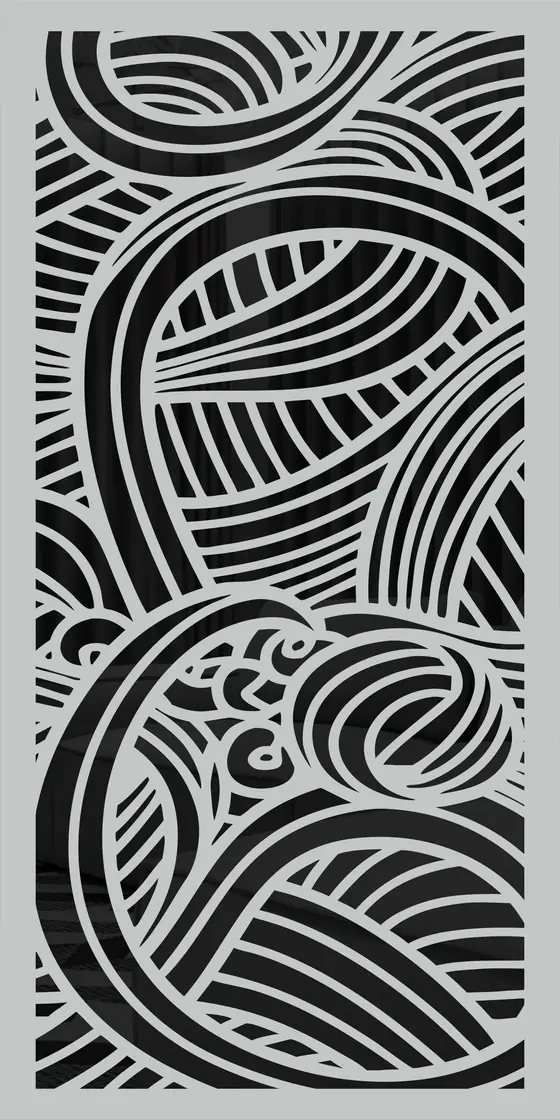 Etched design No. 430 in Black