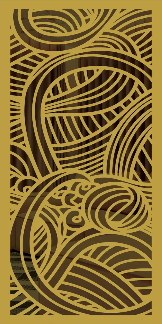 Etched design No. 430 in Gold