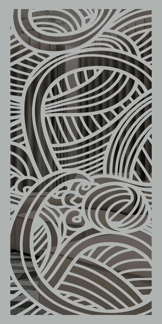 Etched design No. 430 in Silver