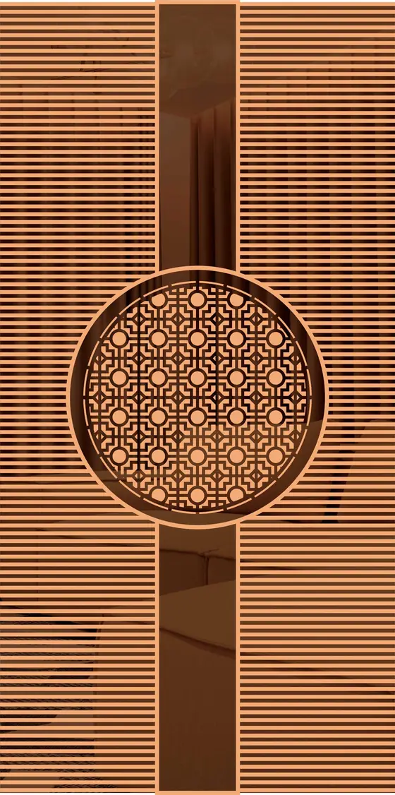 Etched design No. 432 in Rose Gold