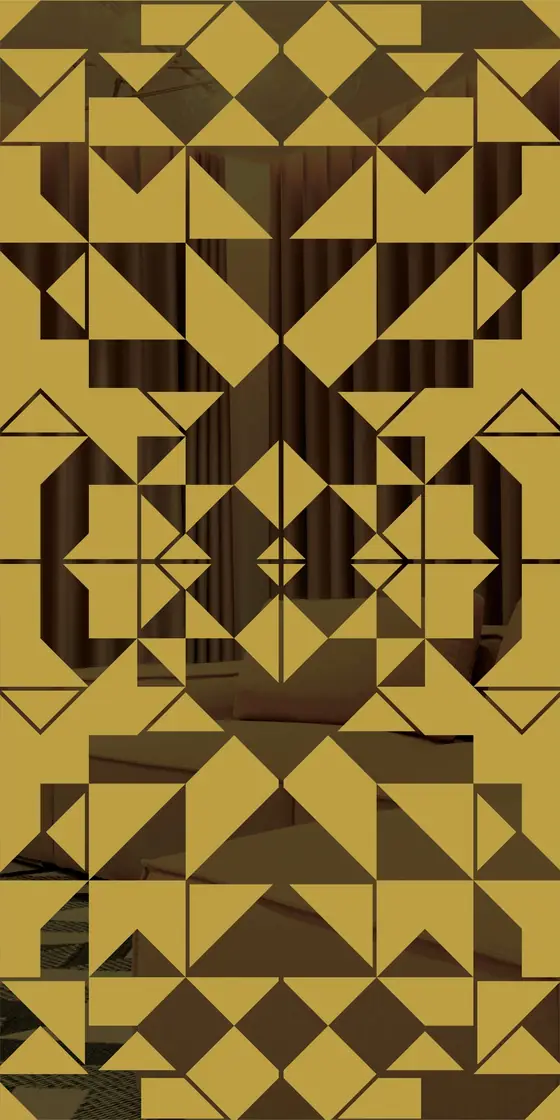 Etched design No. 433 in Gold