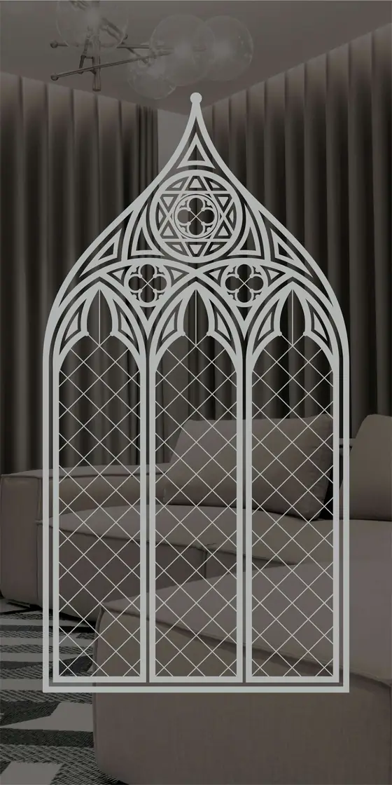 Etched design No. 436 in Silver