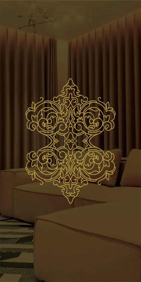 Etched design No. 437 in Gold