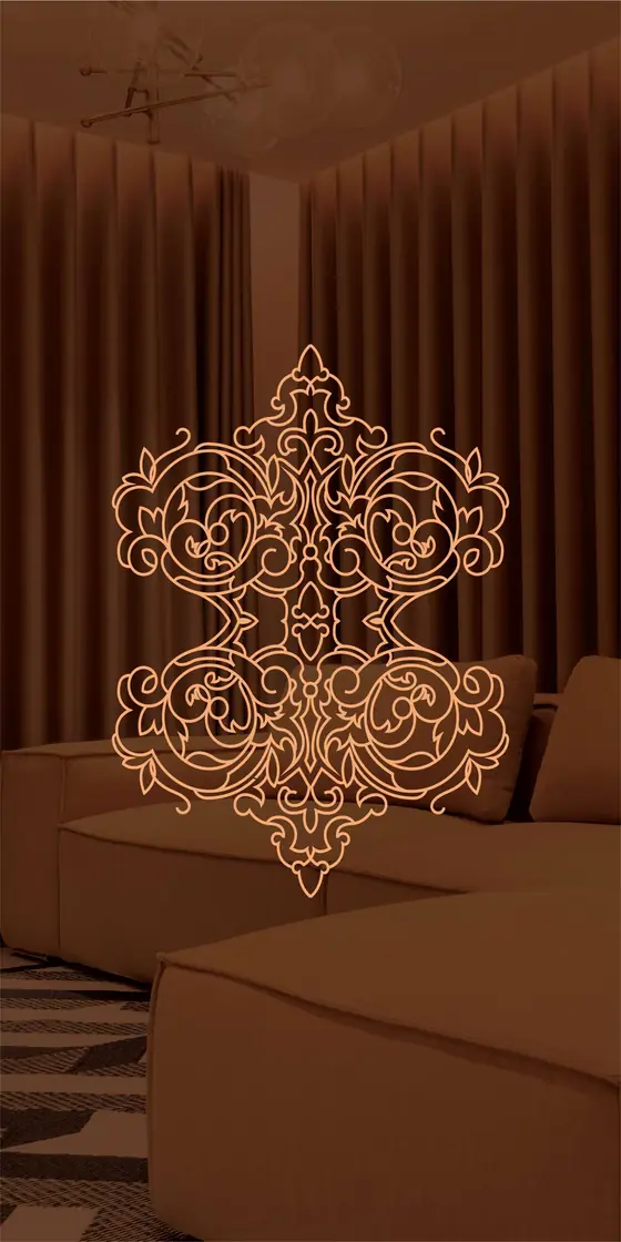 Etched design No. 437 in Rose Gold