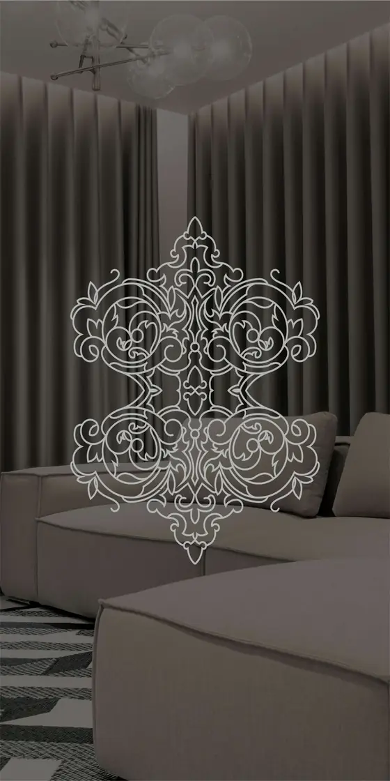 Etched design No. 437 in Silver