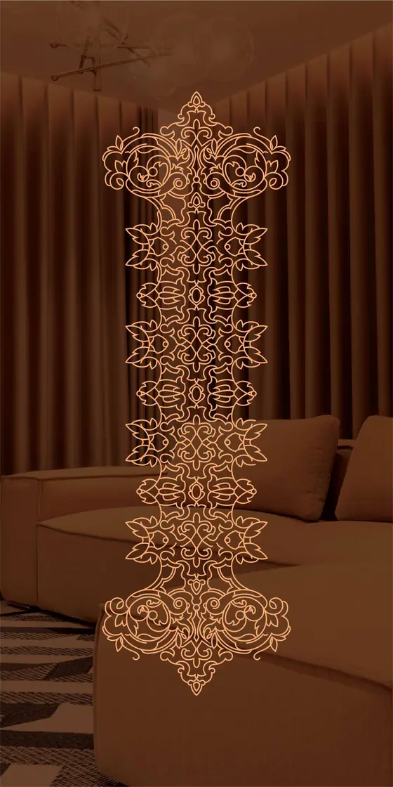 Etched design No. 438 in Rose Gold