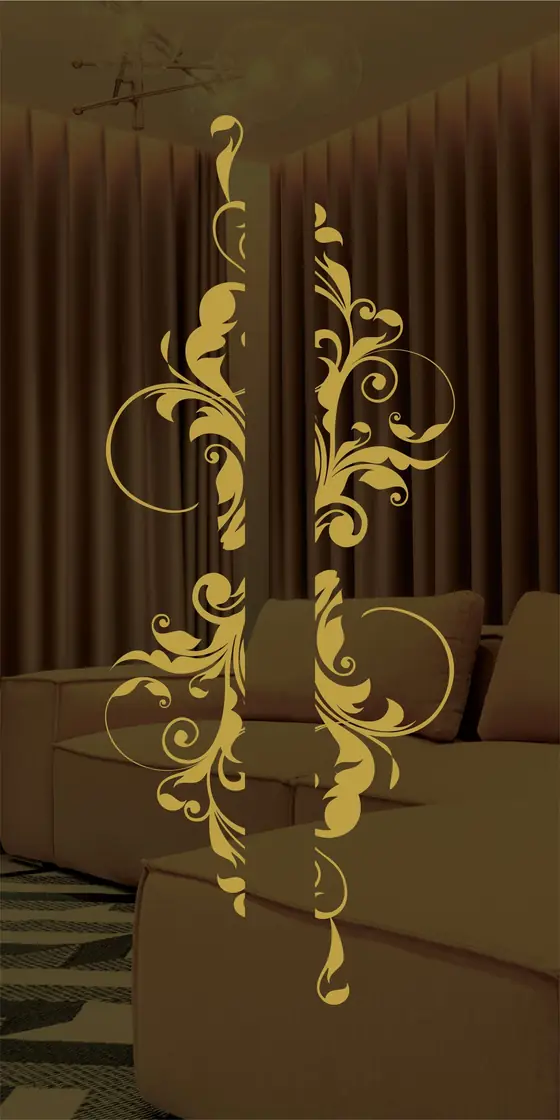 Etched design No. 442 in Gold