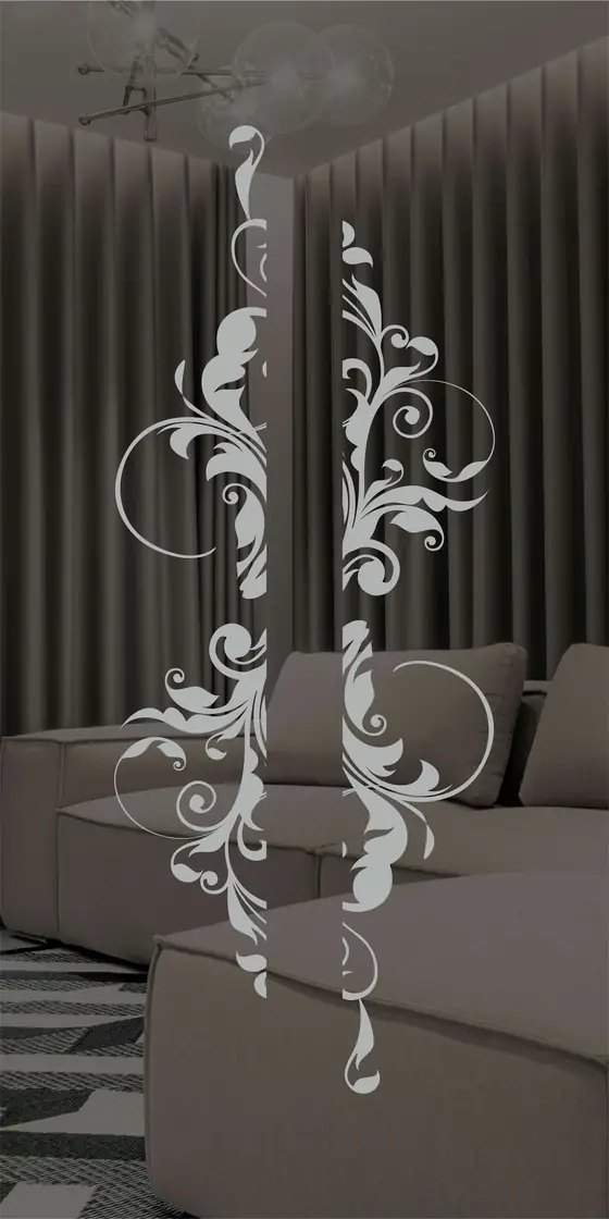 Etched design No. 442 in Silver