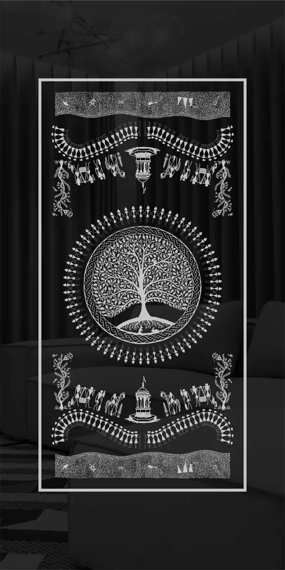 Etched design No. 443 in Black