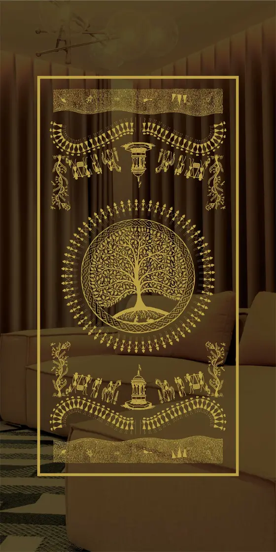 Etched design No. 443 in Gold