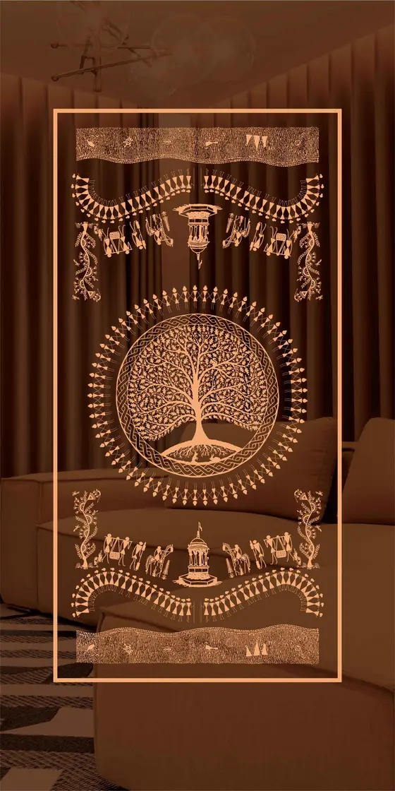 Etched design No. 443 in Rose Gold