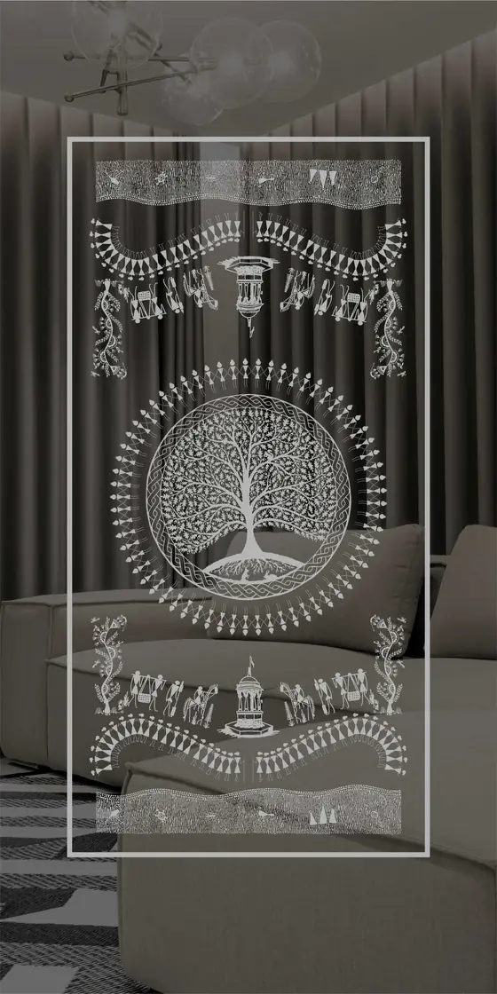 Etched design No. 443 in Silver