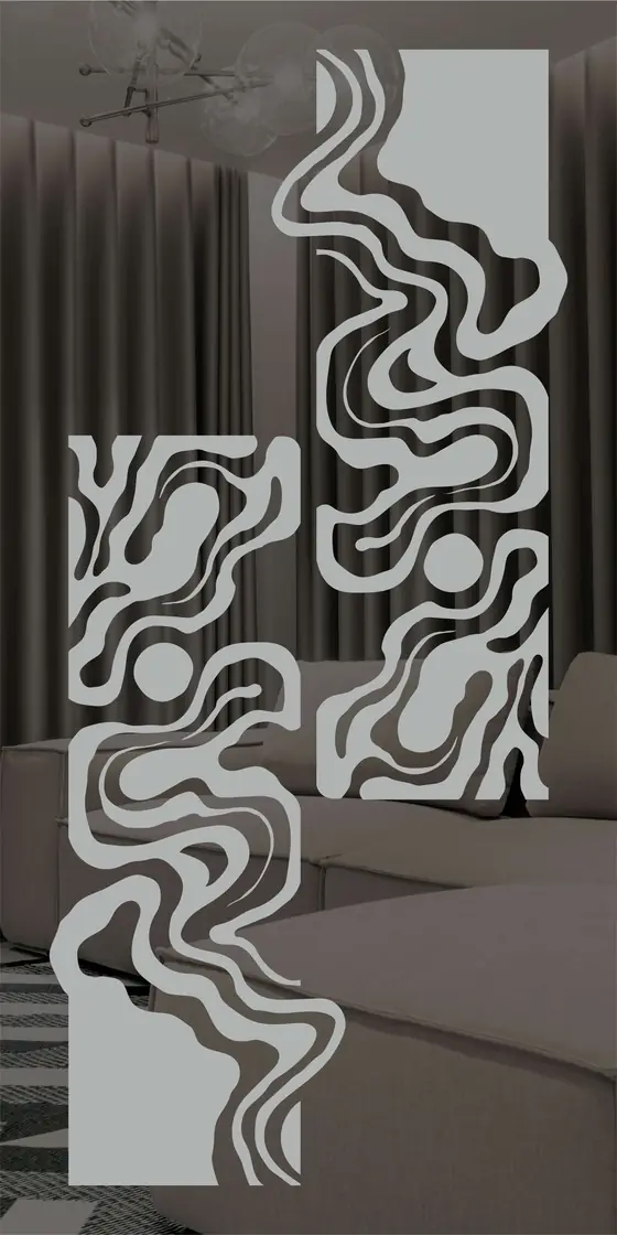 Etched design No. 444 in Silver
