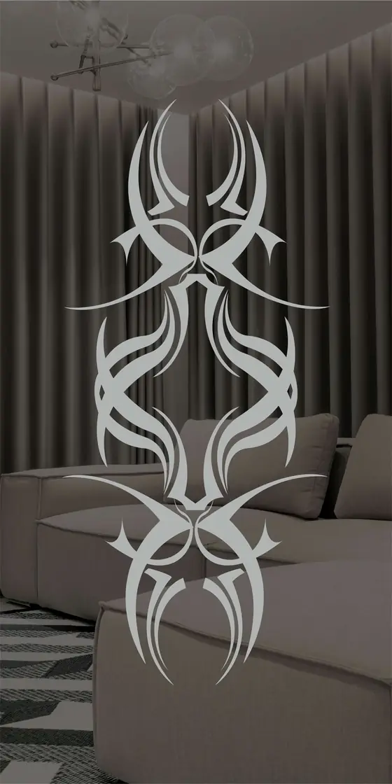 Etched design No. 445 in Silver