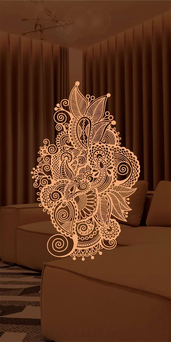 Etched design No. 448 in Rose Gold