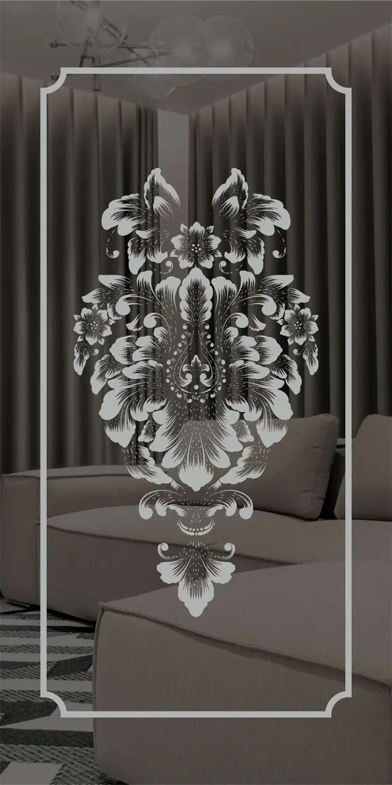 Etched design No. 449 in Silver