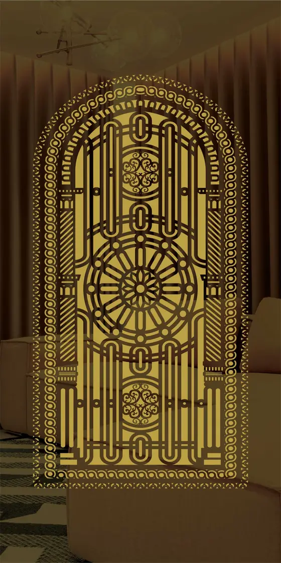 Etched design No. 450 in Gold