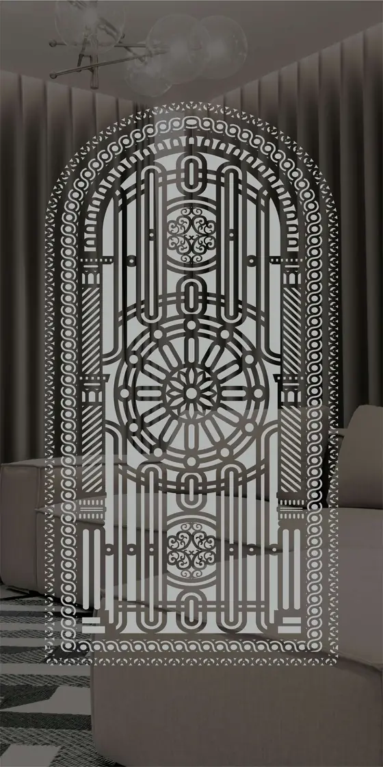 Etched design No. 450 in Silver