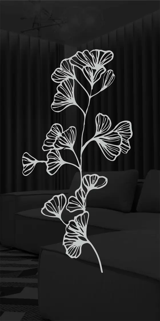 Etched design No. 451 in Black