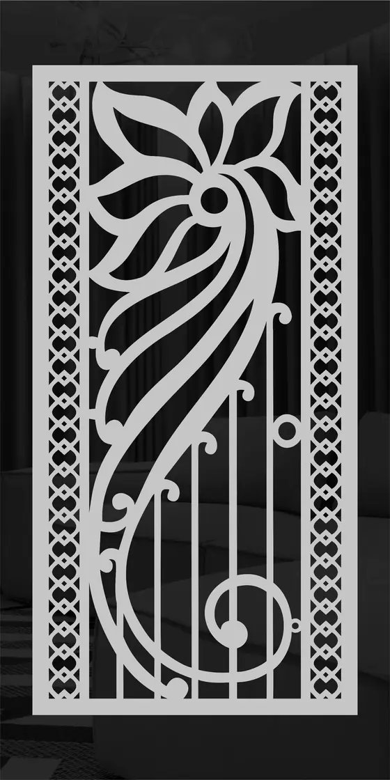 Etched design No. 453 in Black