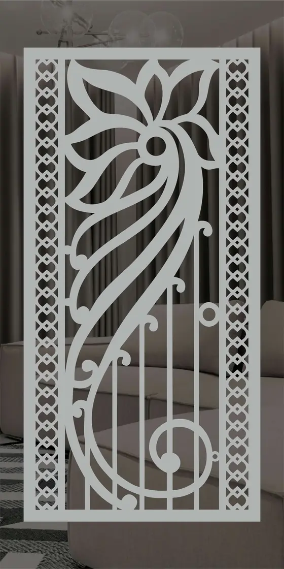 Etched design No. 453 in Silver