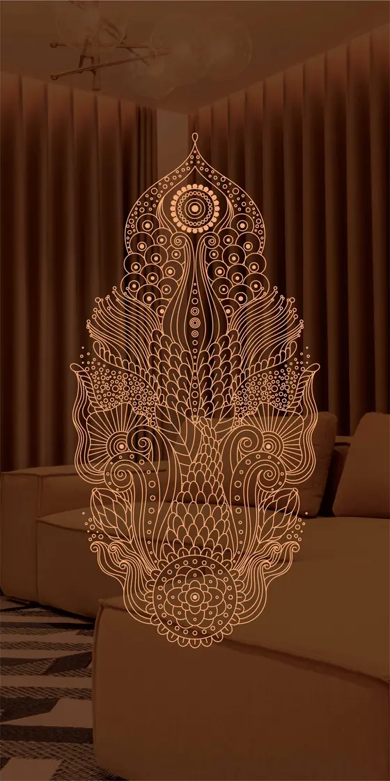 Etched design No. 455 in Rose Gold
