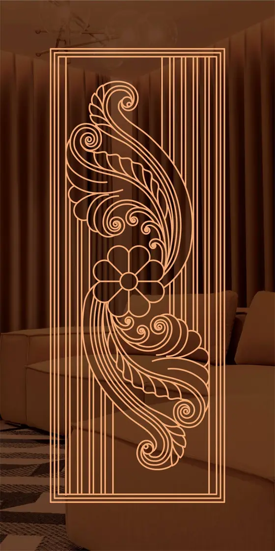 Etched design No. 456 in Rose Gold