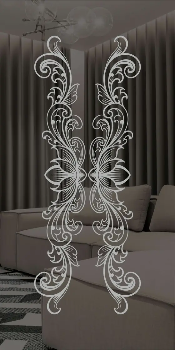 Etched design No. 457 in Silver