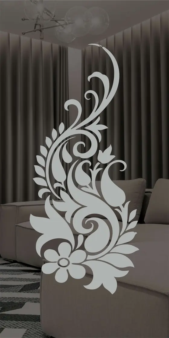 Etched design No. 458 in Silver